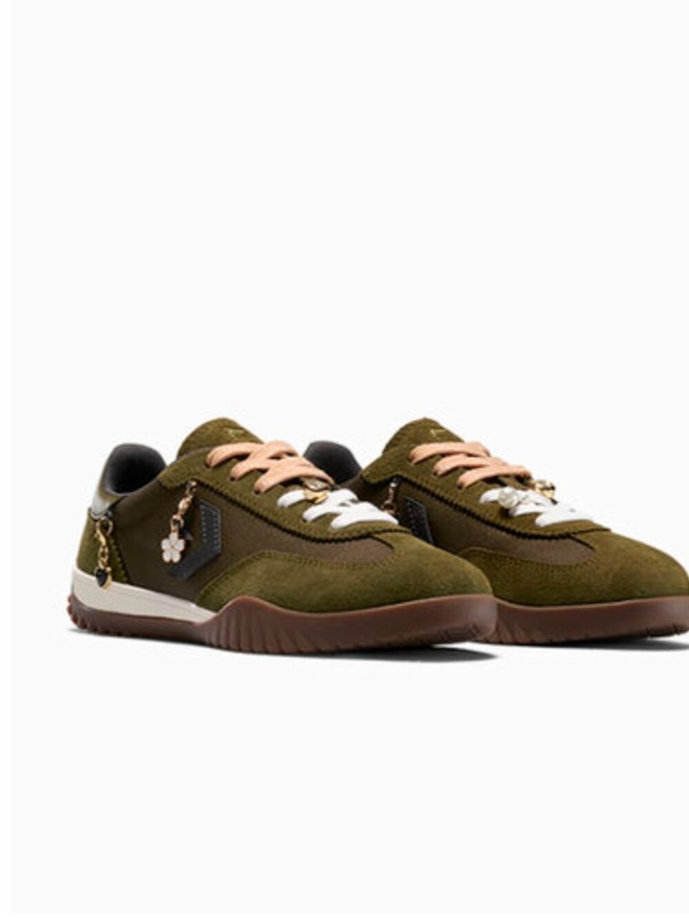 NEW Converse Run Star Trainer Charms. Color:  Surplus Olive/Egret M-13 W-14.5 - Picture 4 of 15